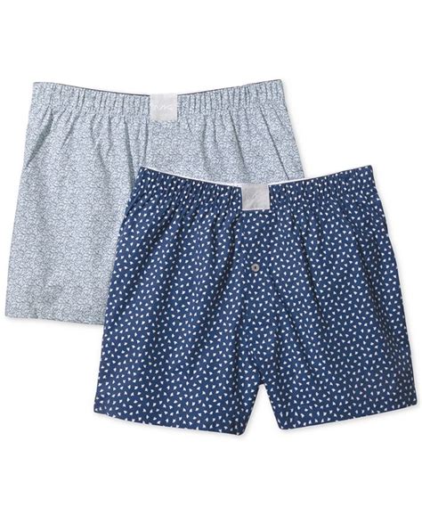 michael kors men's 2-pk printed woven boxers|Michael Kors Men's 2.